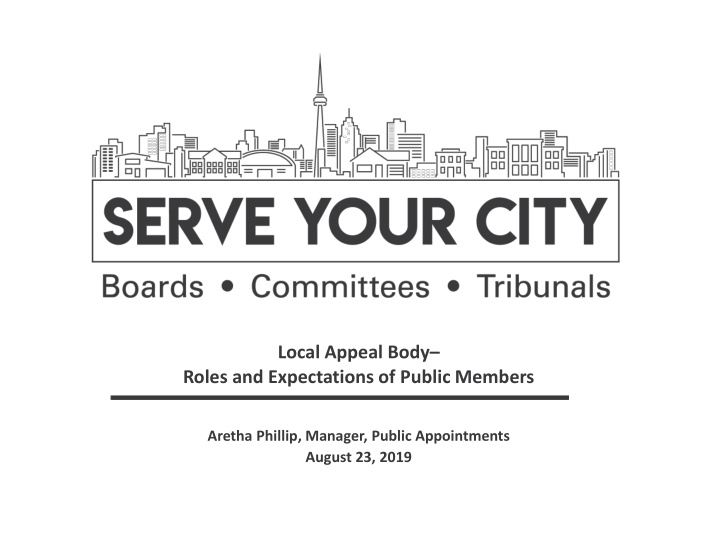 local appeal body roles and expectations of public members