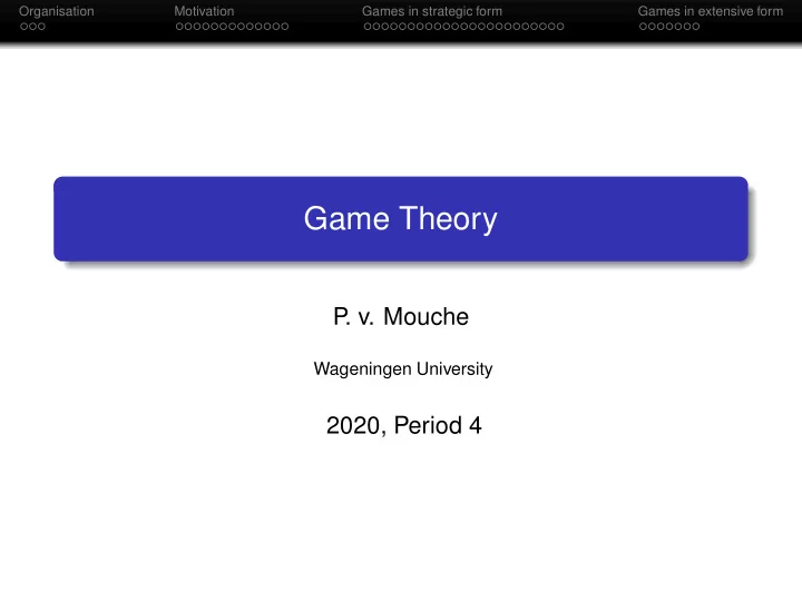 game theory