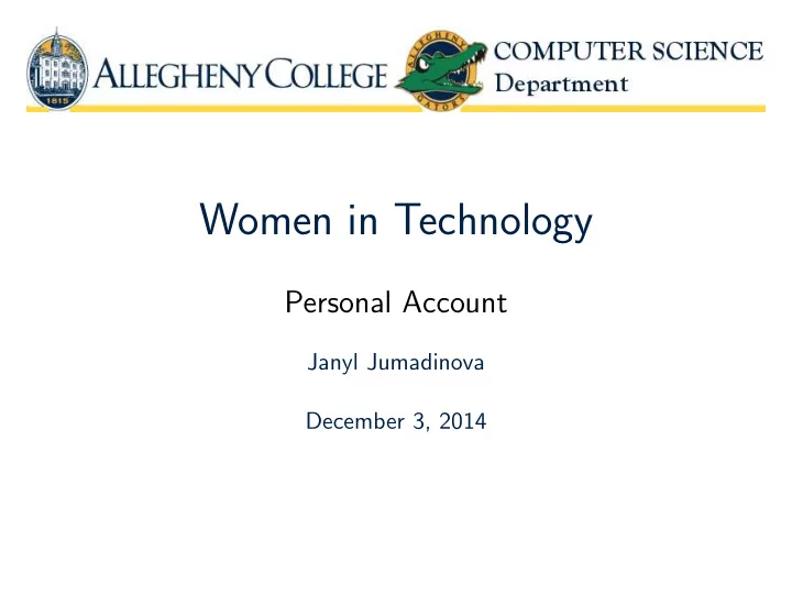 women in technology