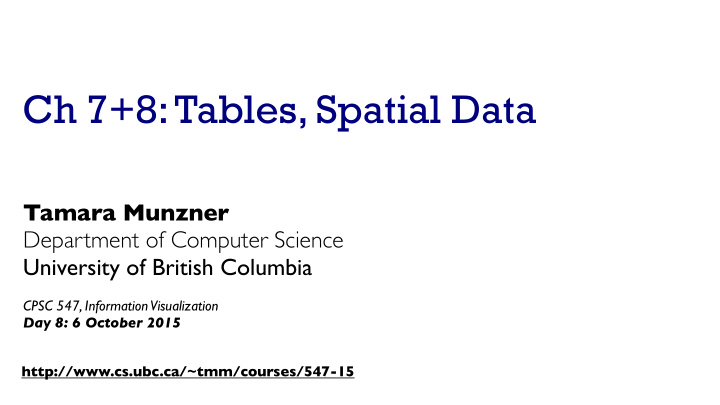 ch 7 8 tables spatial data