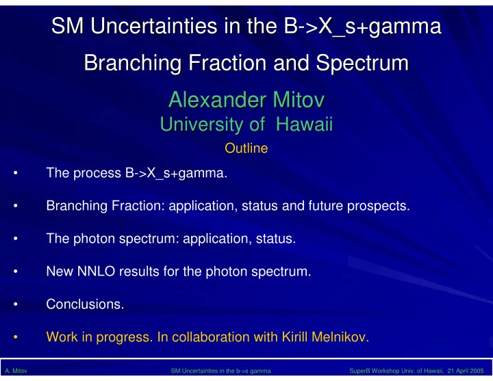 sm uncertainties in the b x s gamma x s gamma sm
