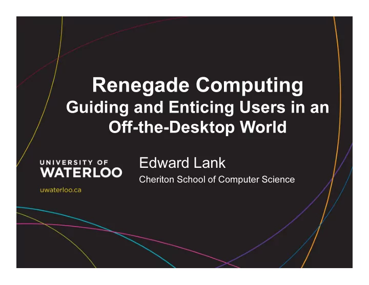 renegade computing