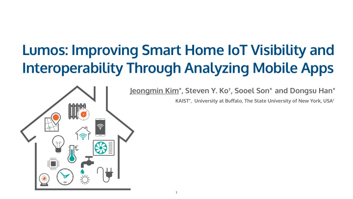 lumos improving smart home iot visibility and
