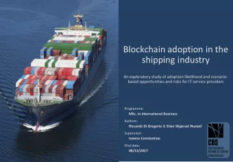 shipping industry  An exploratory study of adoption likelihood and scenario-  based opportunities