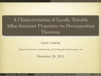 A Characterization of Locally Testable  Affine-Invariant Properties via Decomposition  Theorems