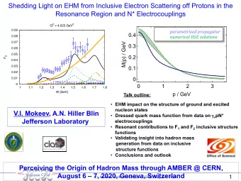 Shedding Light on EHM from Inclusive Electron Scattering off Protons in the Resonance Region and N*