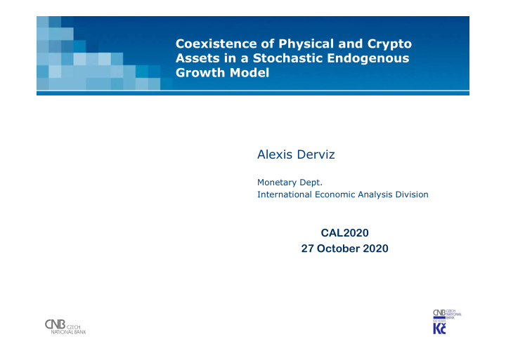 coexistence of physical and crypto assets in a stochastic