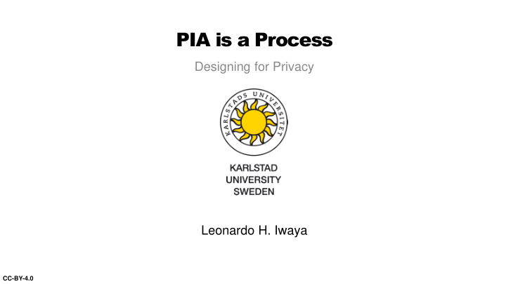 pia is a process