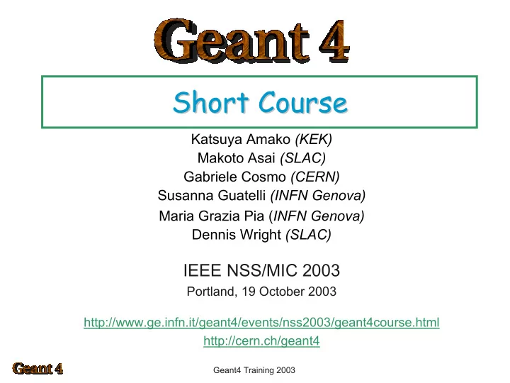 short course short course