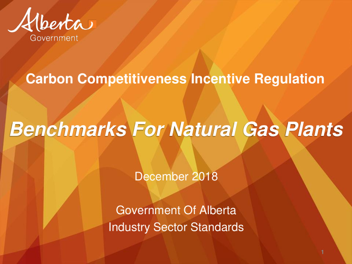 benchmarks for natural gas plants