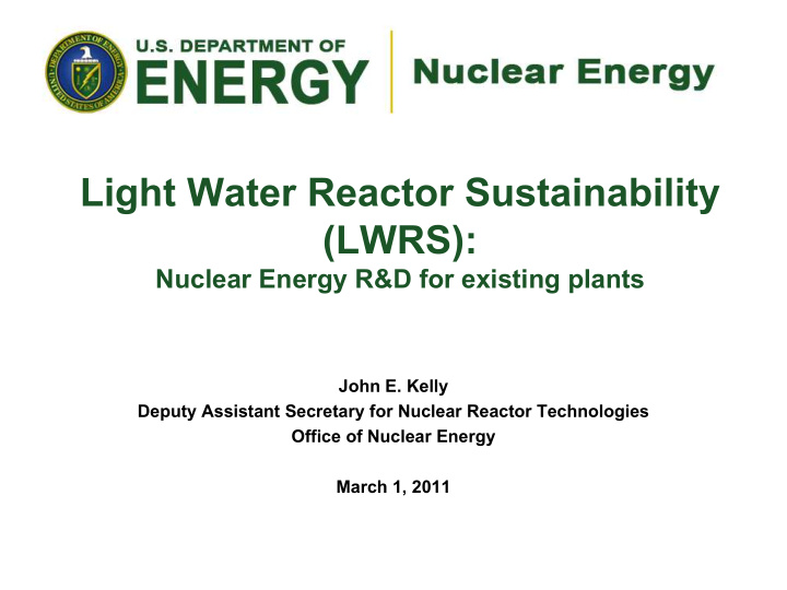 light water reactor sustainability lwrs