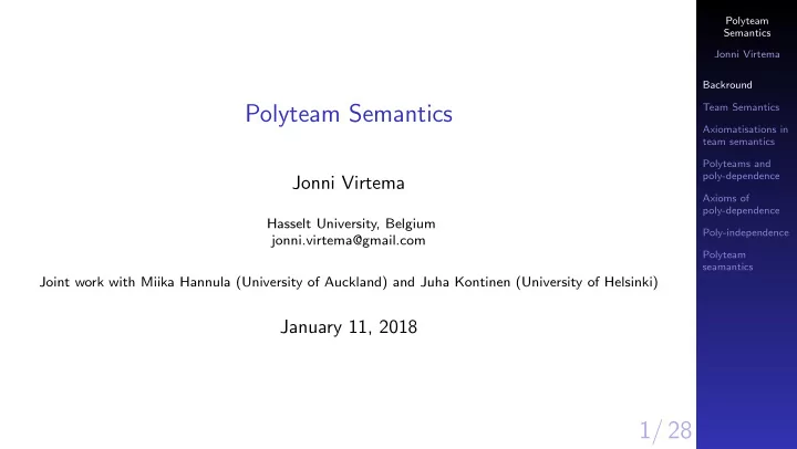 polyteam semantics