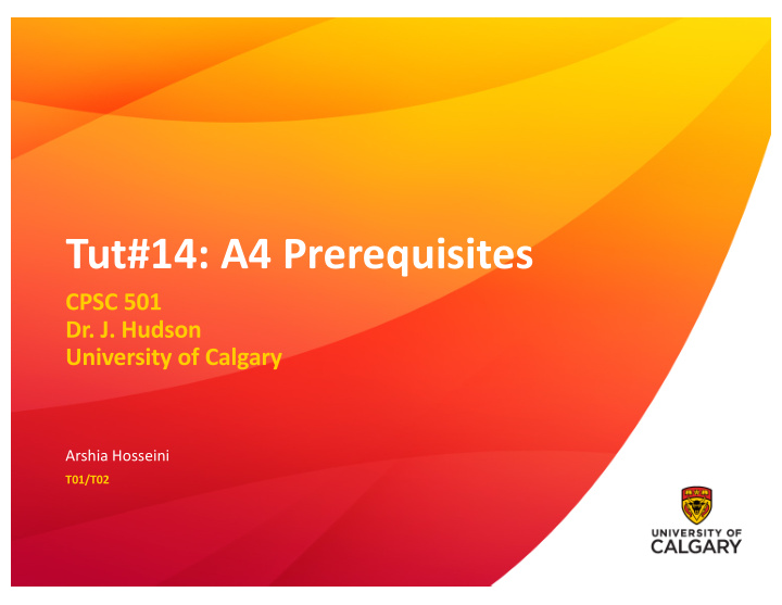 tut 14 a4 prerequisites