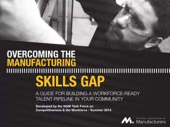 SKILLS GAP  A GUIDE FOR BUILDING A WORKFORCE-READY  TALENT PIPELINE IN YOUR COMMUNITY  Developed by