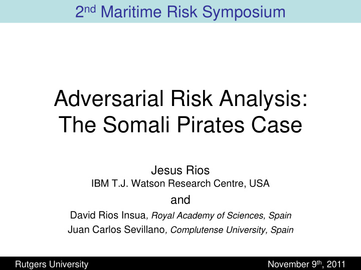 the somali pirates case