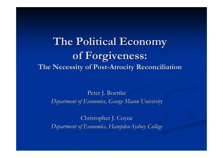the political economy the political economy of