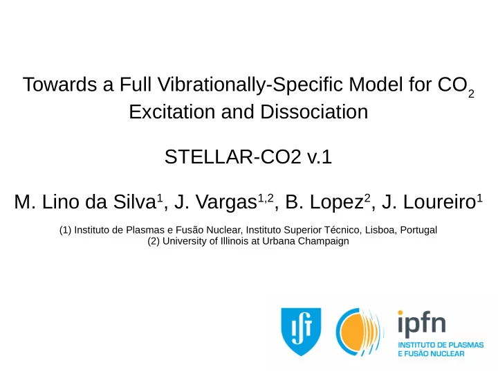 towards a full vibrationally specific model for co 2
