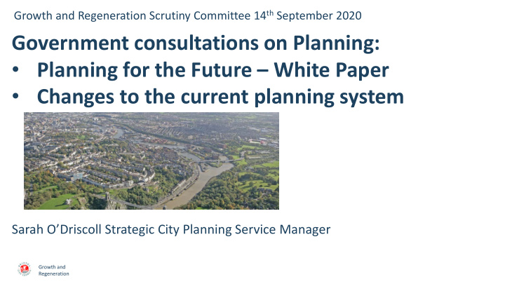 government consultations on planning planning for the