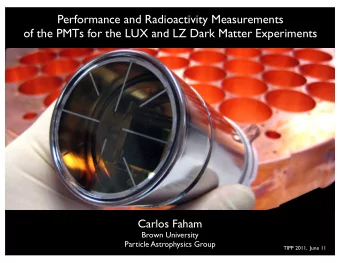 Performance and Radioactivity Measurements  of the PMTs for the LUX and LZ Dark Matter Experiments