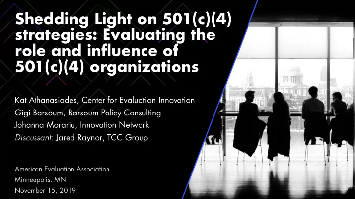 shedding light on 501 c 4 strategies evaluating the role