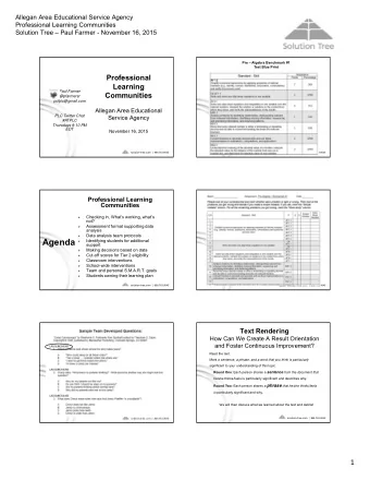 Agenda  Identifying students for additional    support  Making decisions based on data