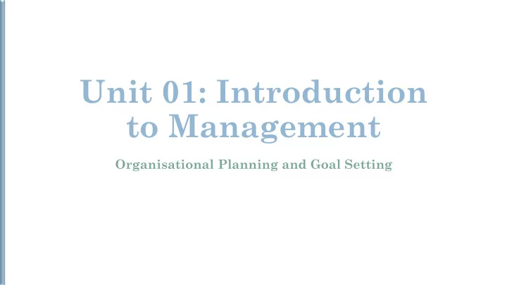 to management