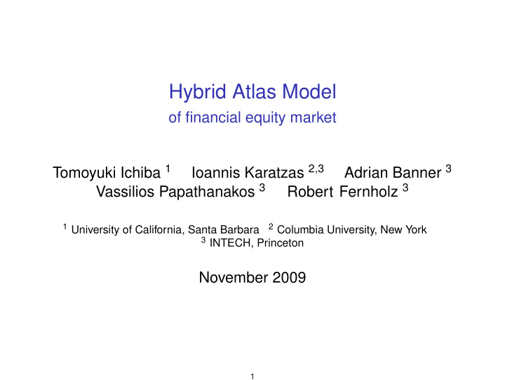 hybrid atlas model