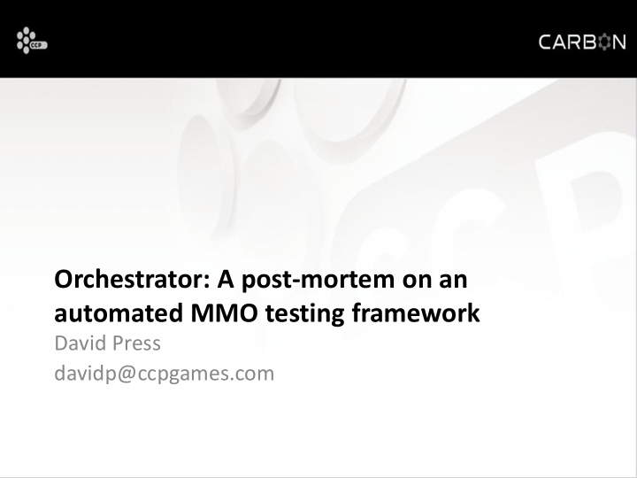 orchestrator a post mortem on an automated mmo testing