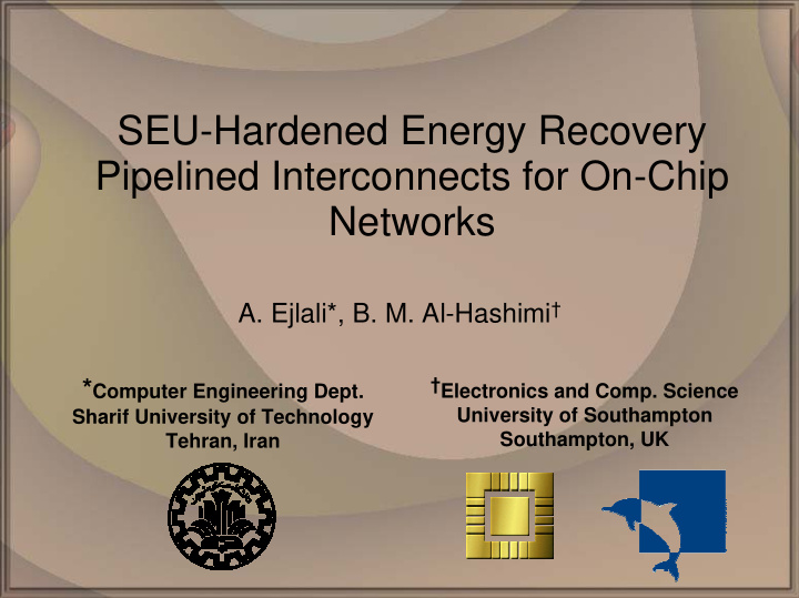 seu hardened energy recovery pipelined interconnects for