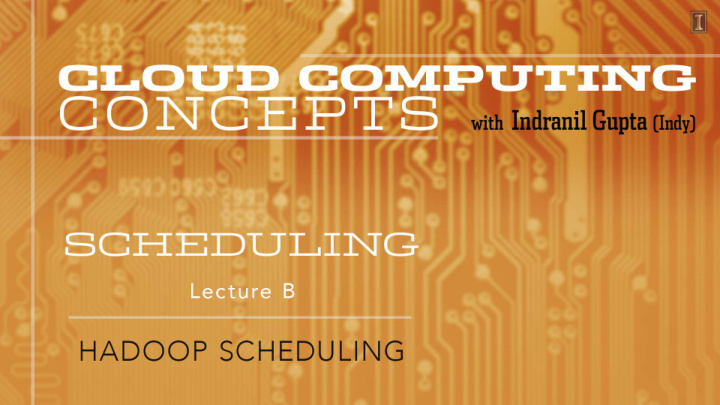 hadoop scheduling