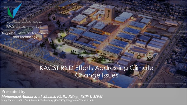 kacst r amp d efforts addressing climate change issues