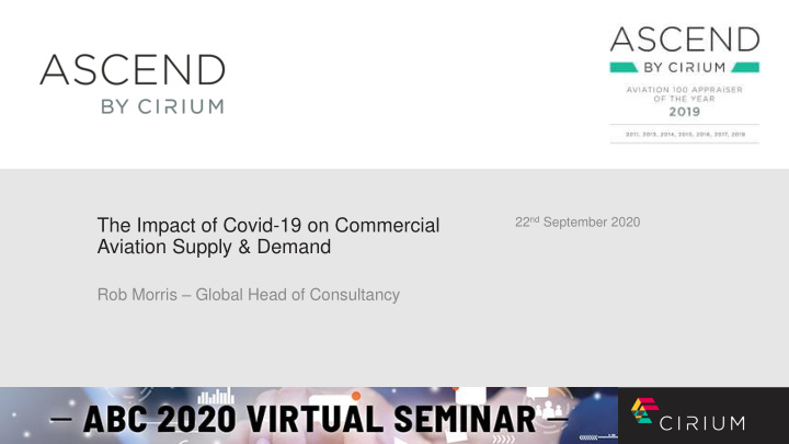 the impact of covid 19 on commercial aviation supply