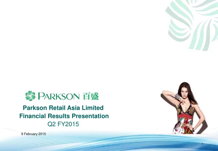 parkson retail asia limited financial results