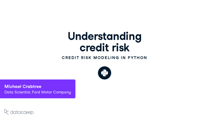 understanding credit risk
