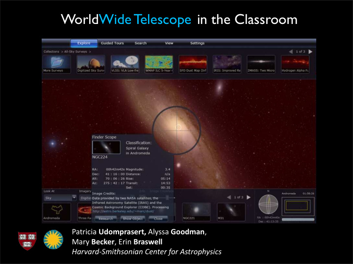 worldwide telescope in the classroom