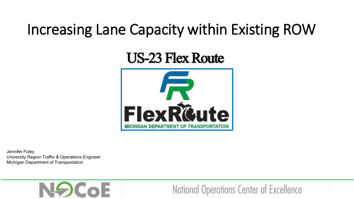 increasing l lane c capacity w with thin ex existing row