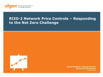 to the Net Zero Challenge  Steve McMahon, Deputy Director  Electricity Distribution  09/06/2020