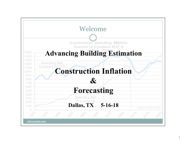 construction inflation forecasting