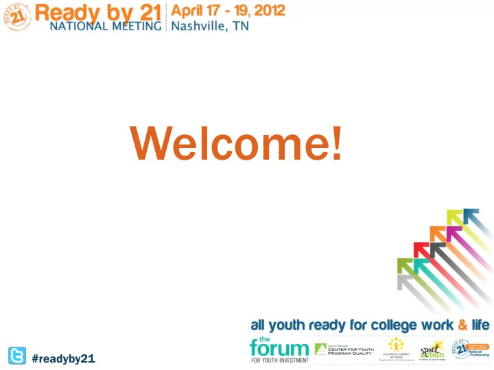 welcome readyby21 sharon adams taylor associate executive