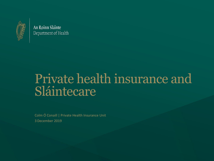 private health insurance and