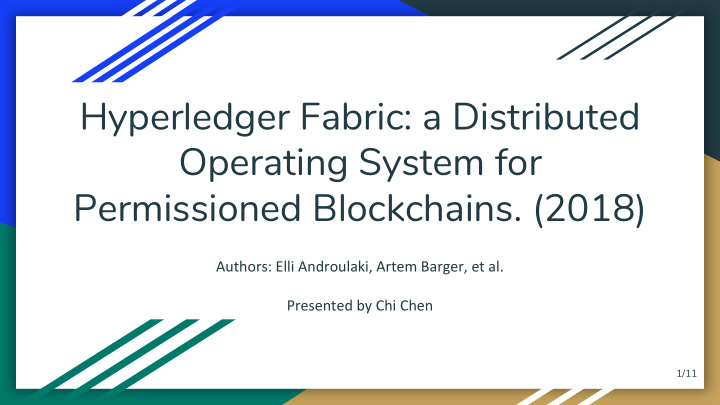 hyperledger fabric a distributed operating system for