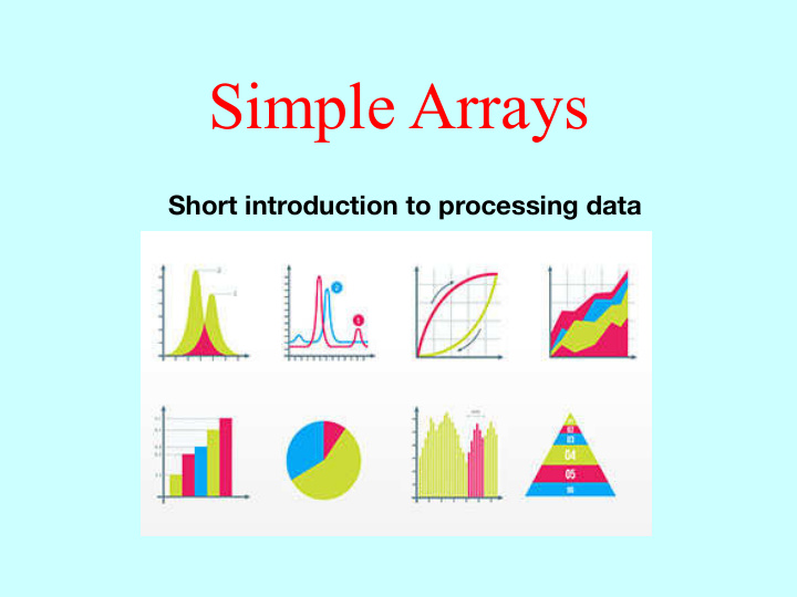 simple arrays