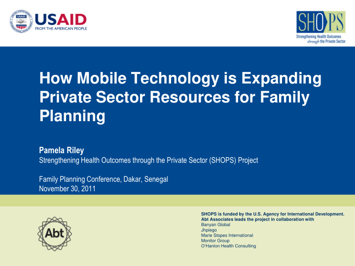 private sector resources for family