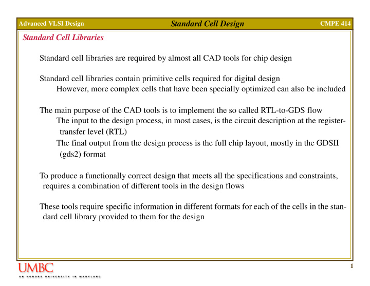 standard cell design