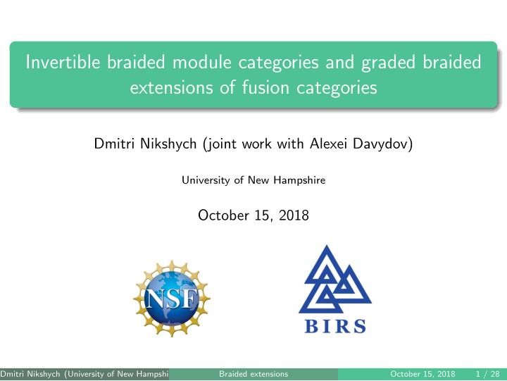 invertible braided module categories and graded braided