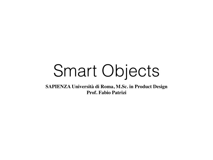 smart objects