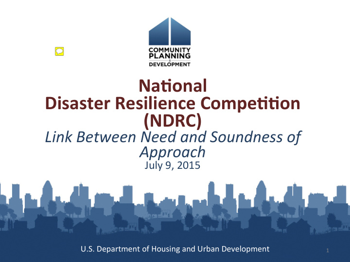 na9onal disaster resilience compe99on ndrc