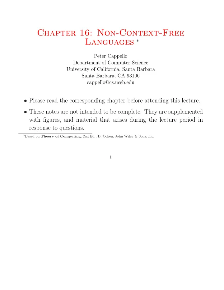 chapter 16 non context free