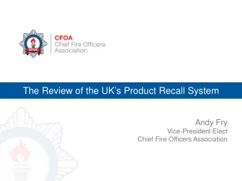 The Scale of the Problem  Fire Statistics Great Britain  2013/14:   35,019 Accidental  Dwelling