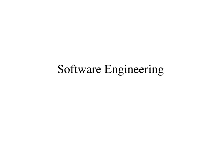 software engineering topics